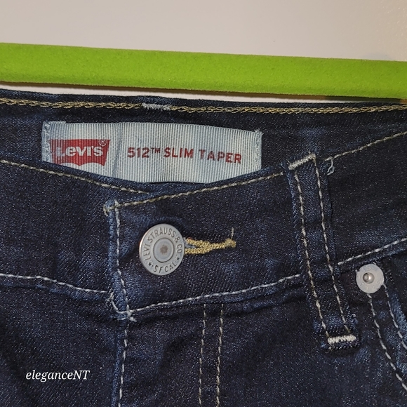 Levi Strauss & Co. 512 Sim Taper Blue Jeans Boys Youth Size: 12 reg - Picture 2 of 6